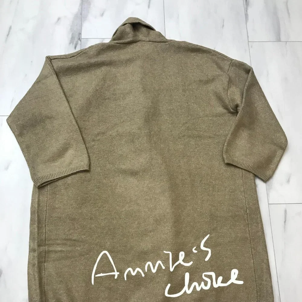 ZARA Women's Oversized Soft Knit Coat(Green marl , US S, M / EUR S, M) - Picture 11 of 11